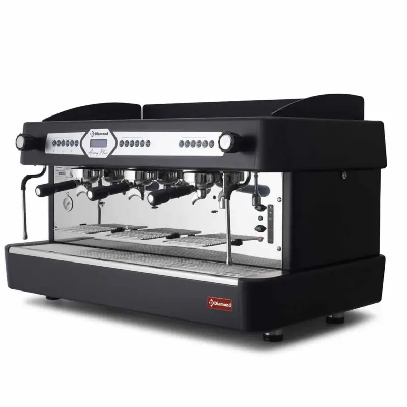 Diamond Koffiemachine | Aroma | Zwart | Espresso/Americano | 3 Groepen | Digitaal | 960x600x595mm Lage Prijs