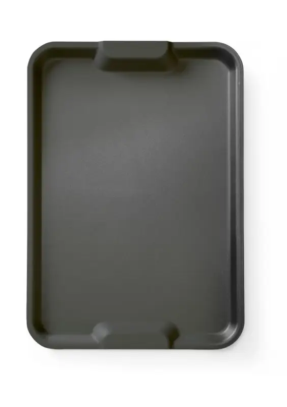 Dienblad Euronorm Met Handvatten, Hendi, Zwart, 530x370x(h)28mm Goedkoop