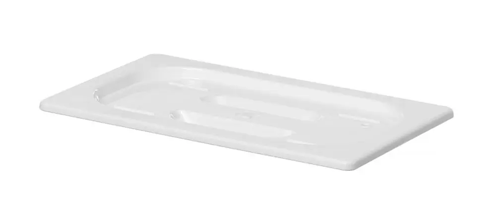 Flitsaanbieding Deksel Voor GN Containers Wit Polycarbonaat, Hendi, GN 1/4, Wit, 265x162mm