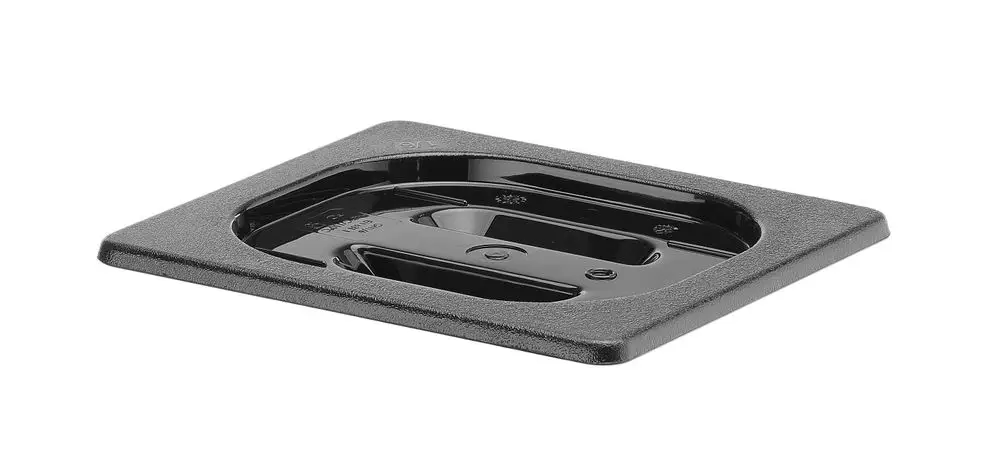 Deksel Voor GN Containers Zwart Polycarbonaat, Hendi, GN 1/6, Zwart, 176x162mm Laatste Versie