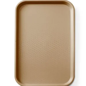 Fastfooddienblad polypropyleen GN 1/1, AmerBox, GN 1/1, Bruin, 530x325x(H)20mm Lage Prijs