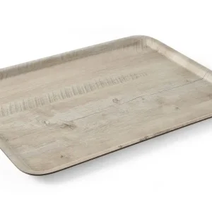 Dienblad Van Melamine Met Hout Bedrukking, Hendi, Hout Licht, 370x530mm Beperkt Aanbod