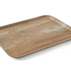 Goedkoop Dienblad Van Melamine Met Hout Bedrukking, Hendi, Hout, 370x530mm