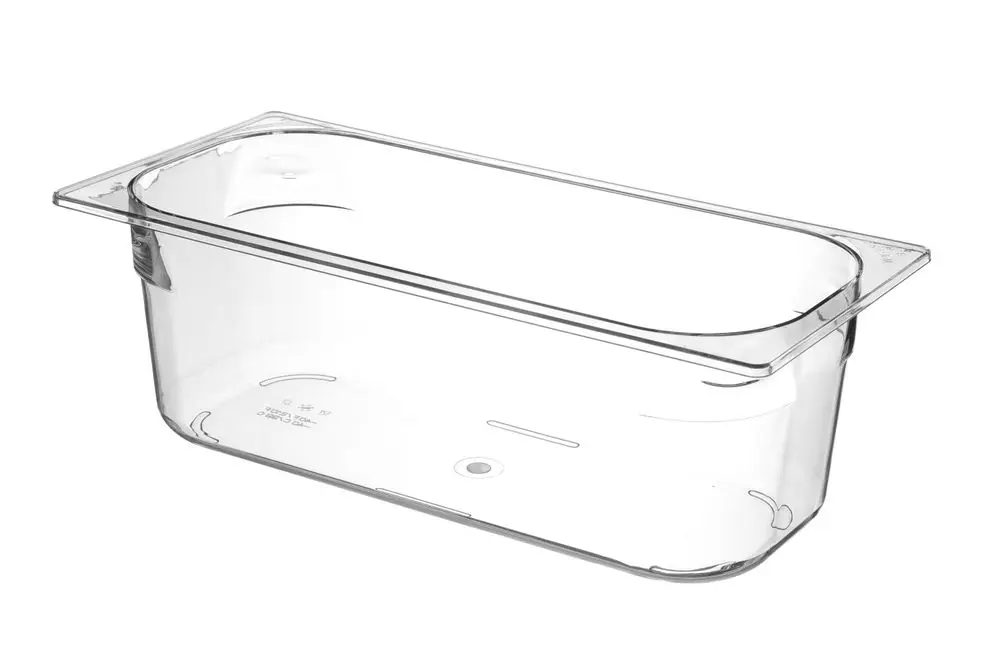 Ijscontainer Van Polycarbonaat, Hendi, 5L, Transparant, 360x165x(h)120mm Laatste Kans