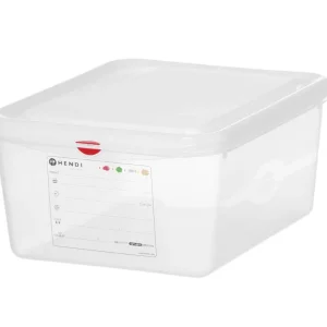 Tijdelijk Beschikbaar Hendi GN 1/2 Container | Polypropyleen | 10L | Transparant | 325x265x150mm
