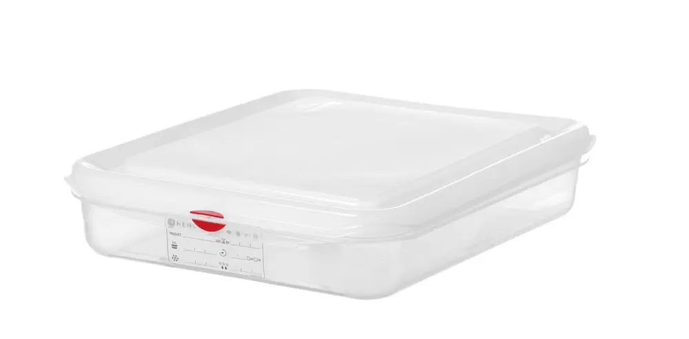 Beperkte Voorraad Hendi GN 1/2 Container | Polypropyleen | 4L | Transparant | 325x265x65mm