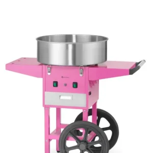 Hete Deal Hendi Suikerspinmachine | Met Trolley | Pastelroze | 220-240V/1130W | 948x520x914mm