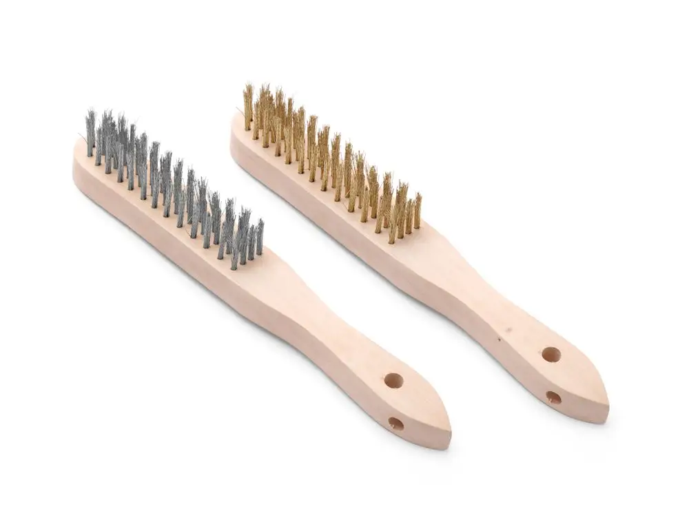 Snelle Levering Messing- & Roestvast Staaldraad Borstelset – 2 St., Hendi, 2 St., (l)290mm