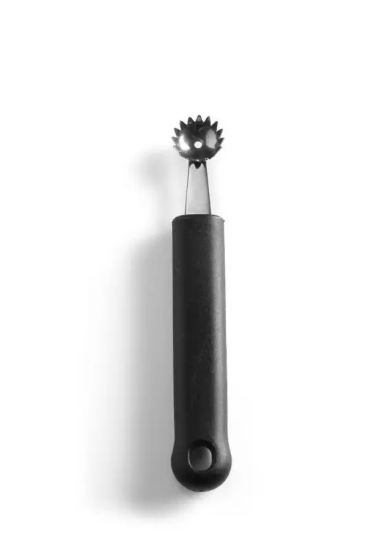 Goedkoop Meloenbolletjeslepel Gekarteld, Hendi, Zwart, (l)150mm