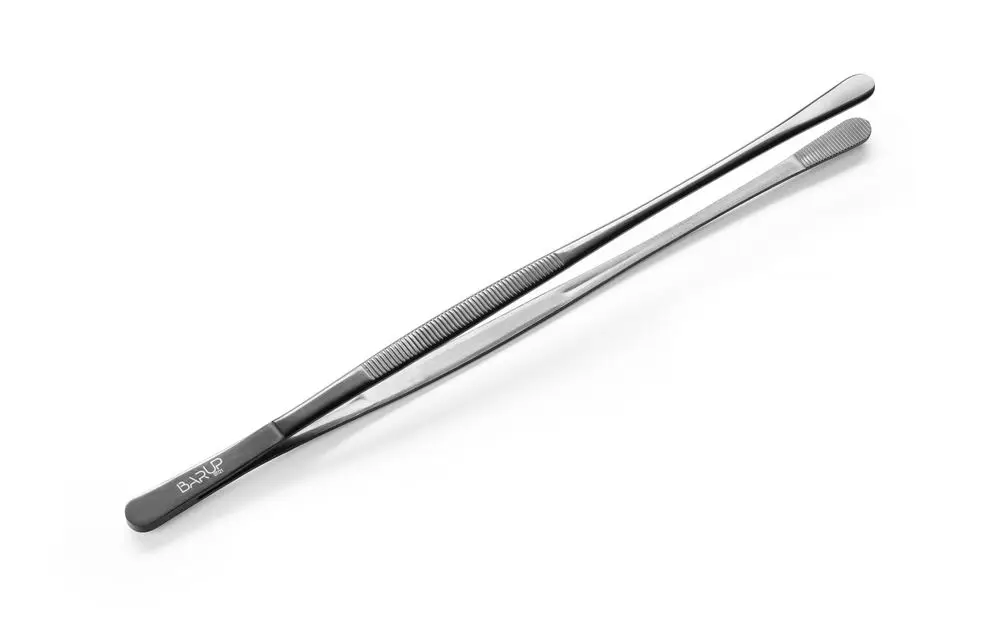 Direct Verzonden Pincet Met Ronde Kop Gecoat, Bar Up, Zwart, (l)305mm