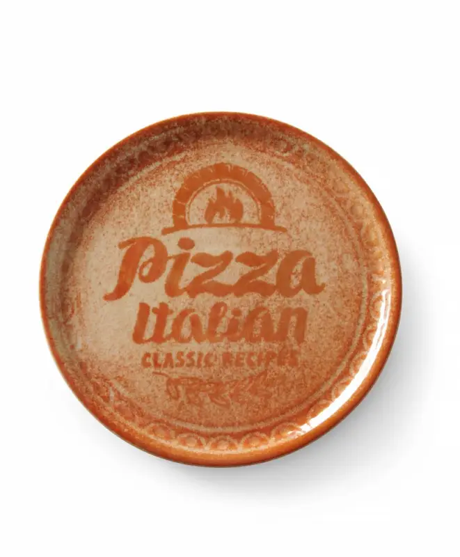 Pizzabord Recipe Collection Brick Red, Hendi, Rood, ø330mm Op = Op