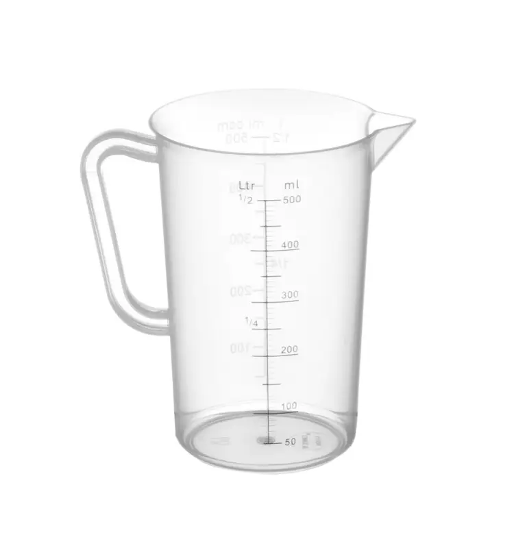 Gereduceerde Prijs Maatbeker Polypropyleen, Hendi, 0,5L, ø90x(h)140mm