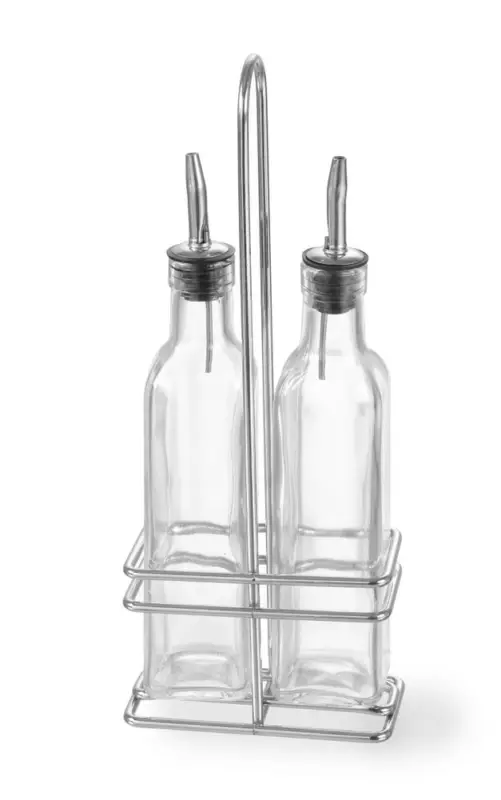 Dagaanbieding Olie En Azijn Menage, Hendi, 2×0,237L, 0,47L, 115x60x(h)325mm