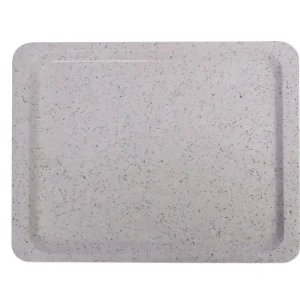 Polyester Dienblad Voor Zelfbedieningsrestaurants, Amerbox, GN 1/2, Grafiet, 325x265mm Op = Op