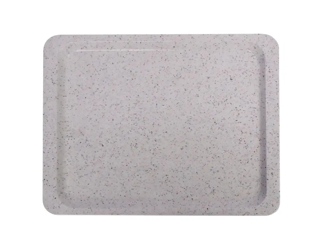 Polyester Dienblad Voor Zelfbedieningsrestaurants, Amerbox, GN 1/2, Grafiet, 325x265mm Op = Op