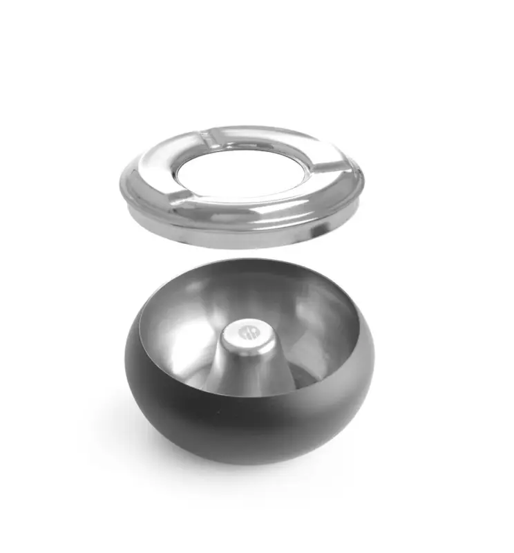 Premium Terrasasbak Zwart, Hendi, ø105x(h)58mm
