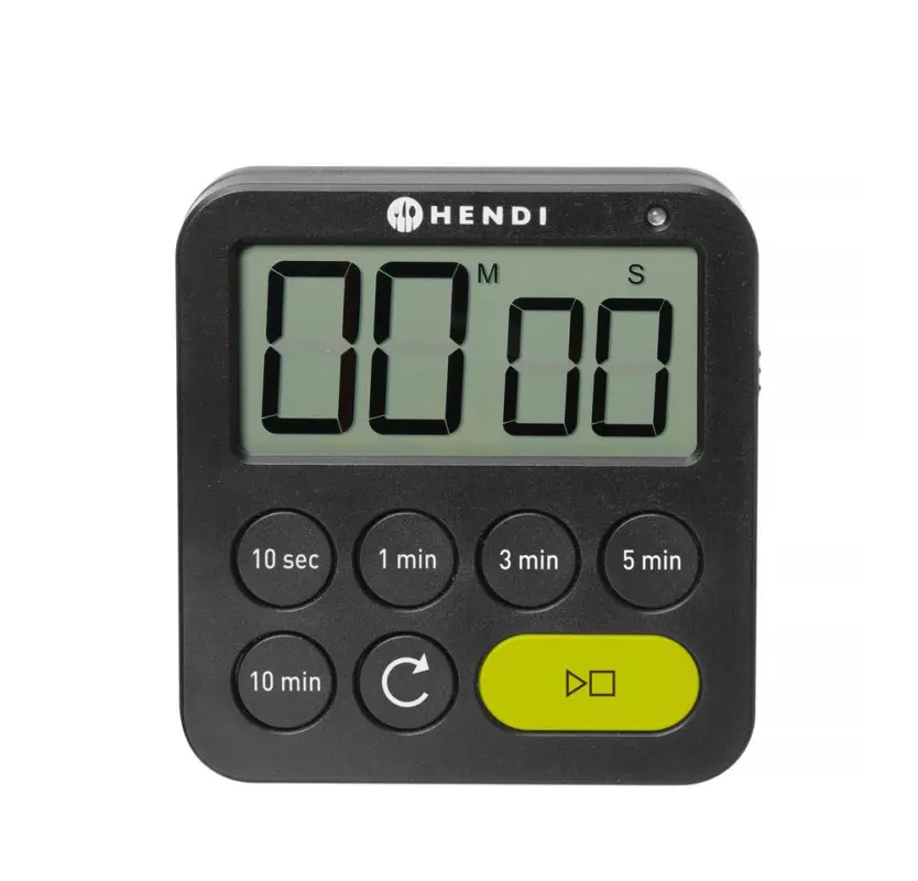 Timer, HENDI, Zwart, 82x20x(H)88mm Snelle Levering