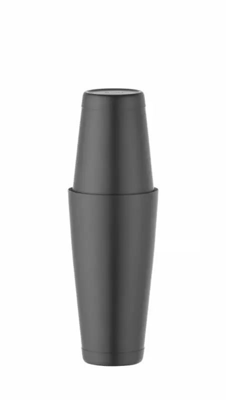 Gratis Retour Tin-on-tin Boston Shaker, Bar Up, 0,8L, Zwart, ø90mm