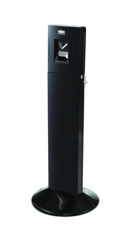 Rubbermaid Staande Asbak Metropolitan | Zwart | Ø427x1087mm Gecertificeerd