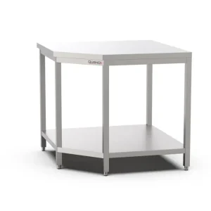Qusinox Hoek Werktafel | 600 Line | RVS | Bodemschap | 1000x1000x600x900mm Bestel Nu