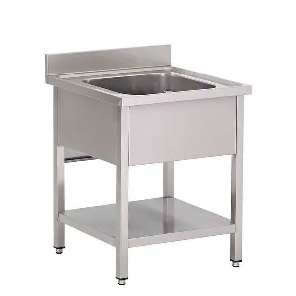 Weekendaanbieding Unninox | 60x70x(h)85 | RVS Spoeltafel Met Bodemschap, Demontabel