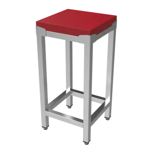 Shop Nu Unninox Hakblok | RVS/polyethyleen | Blokdikte 100mm | Gelast | 800x800x850(h)mm
