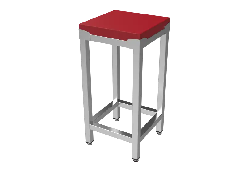 Shop Nu Unninox Hakblok | RVS/polyethyleen | Blokdikte 100mm | Gelast | 800x800x850(h)mm