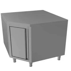 Laatste Kans Unninox RVS Hoekwerkkast | Deur | 600 Diep | 1000x1000x850/900(h)mm