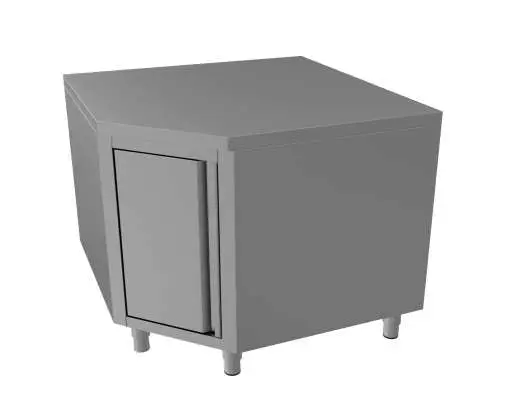 Laatste Kans Unninox RVS Hoekwerkkast | Deur | 600 Diep | 1000x1000x850/900(h)mm