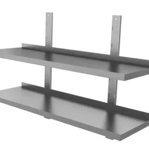 Betrouwbaar Unninox Wandschap | RVS | 2 Niveaus | Verstelbare Hoogte | 1200x300x700mm