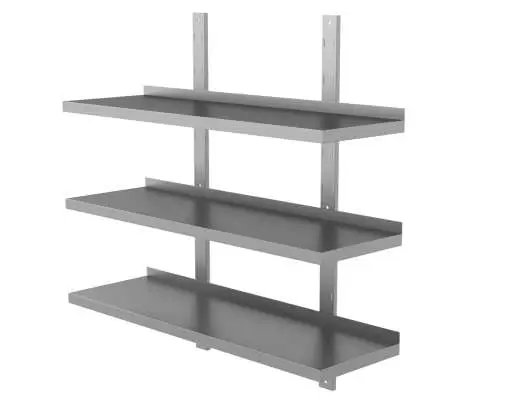 Beperkt Aanbod Unninox Wandschap | RVS | 3 Niveaus | Verstelbare Hoogte | 1000x300x1000mm