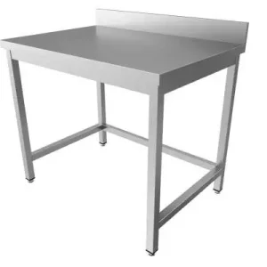 Unninox Werktafel | RVS | Achter Rand | 1400x700x850/900mm Hoge Kwaliteit