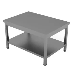 Unninox Werktafel | RVS | Laag Model | Bodemschap | 1000x700x600mm Fabrieksprijs