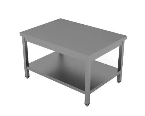 Unninox Werktafel | RVS | Laag Model | Bodemschap | 1000x700x600mm Fabrieksprijs