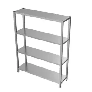 Unninox Voorraadrek | RVS | 4 Schappen | 1000x500x1800mm Nieuw
