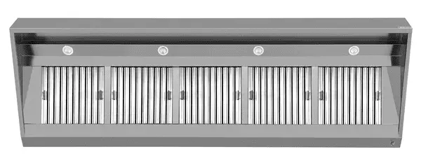 Express Levering Unninox Afzuigkap | RVS | Schuin Model | 3000x950x400mm