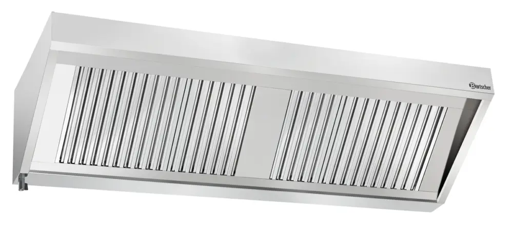 Koop Online Bartscher Wandafzuigkap | CNS | Met Motor | 2200 m³/h | 2000x900x450mm