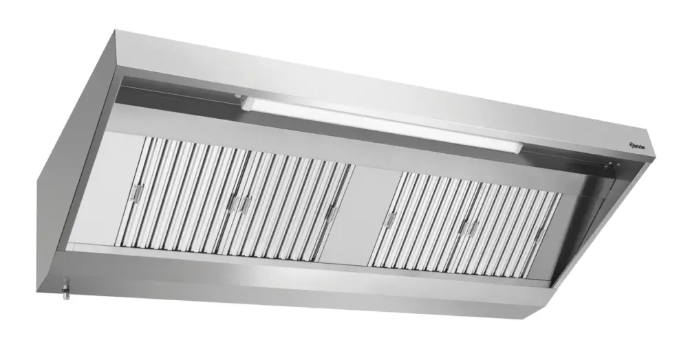 Bartscher Wandafzuigkap | CNS | Zonder Motor | 2200x900x450mm Premium