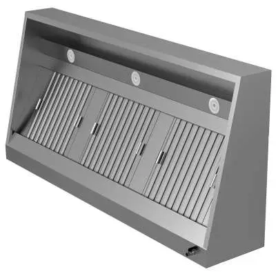 Unninox Afzuigkap | RVS | Schuinmodel | 3400x700x400(h)mm Seizoensaanbieding