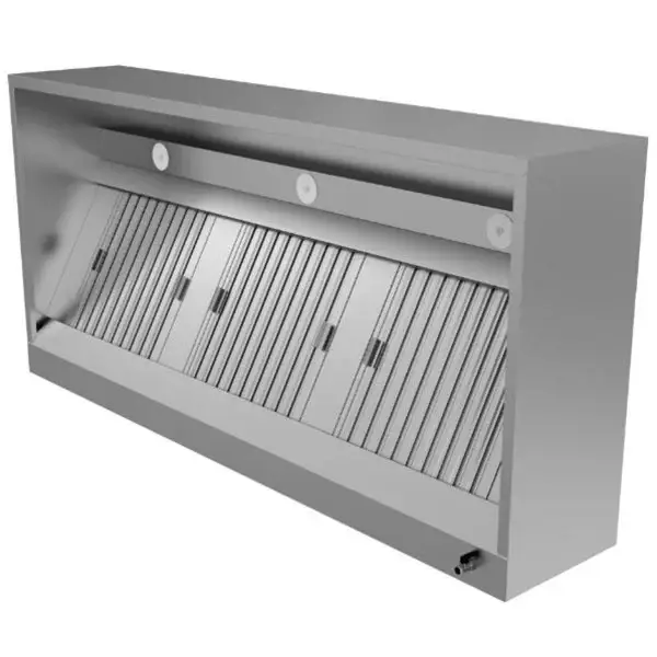 Fabrieksprijs Unninox Afzuigkap Doosmodel | RVS | 2000x950x400mm